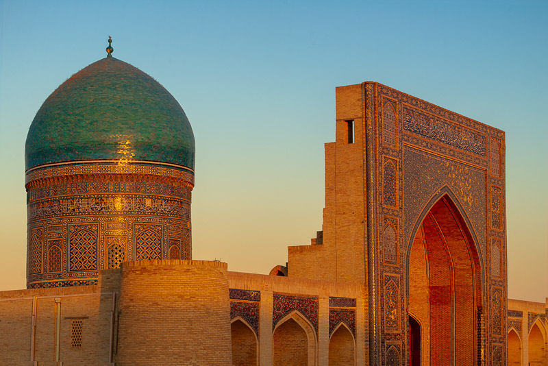 a mosque in the late afternoon sun