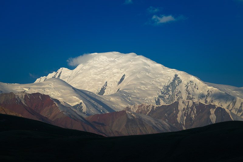 glacier-covered peak