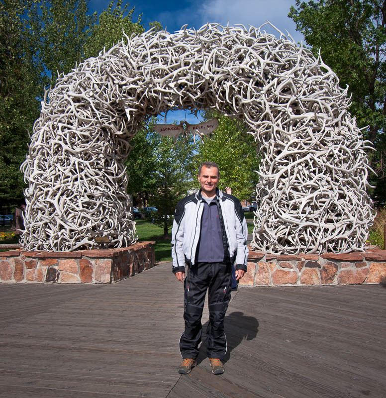 Arch made of antlers